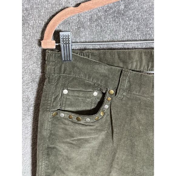 Sag Harbor Stretch Corduroy Bootcut Jeans Pants Womens Size 8 Green Pockets NWT - Picture 7 of 11